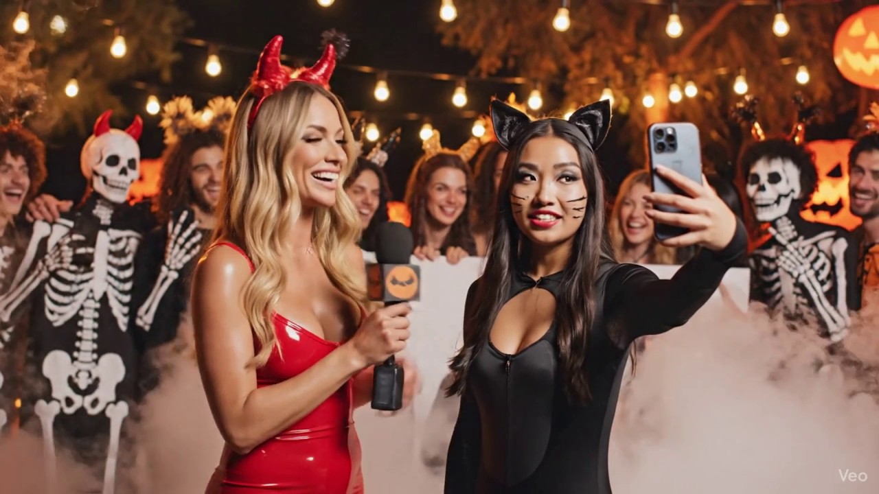 AI Interviews Americans on Halloween Night