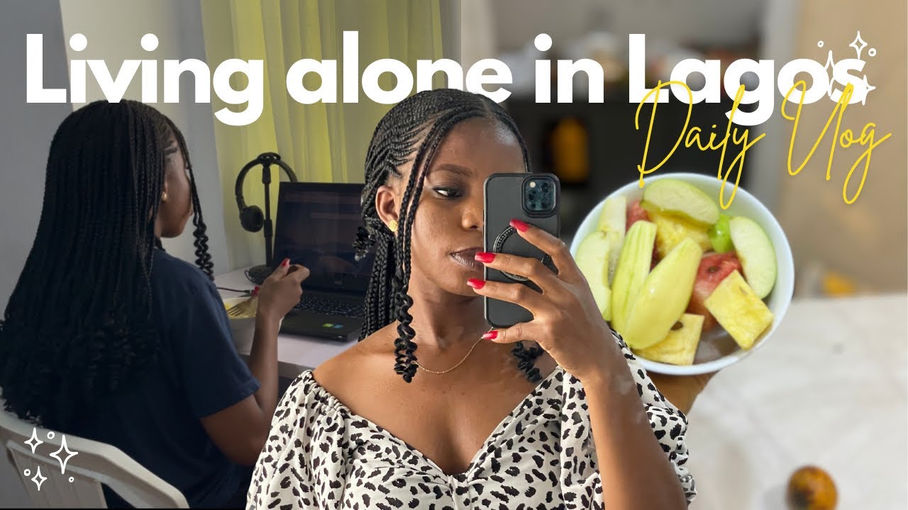LIVING ALONE IN LAGOS |home workout, workday, cooking, price of rice ... | francafrancis