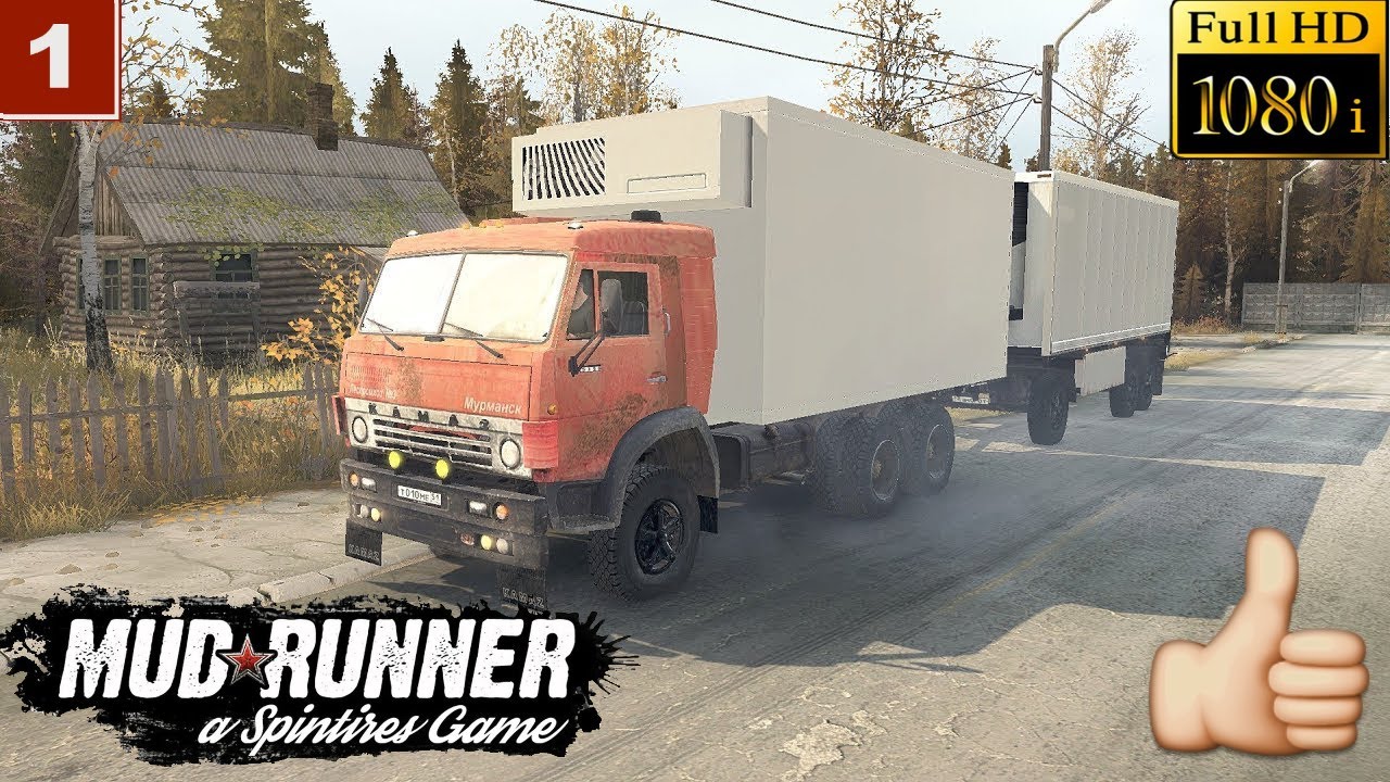 Spintires: MudRunner Прохождение Одиночная игра Карта Спуск Камаз 5320 🔴