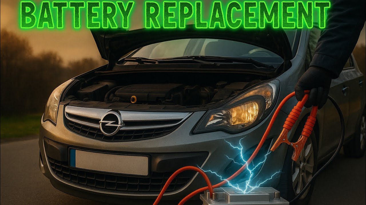 OPEL CORSA D How to replace car battery
