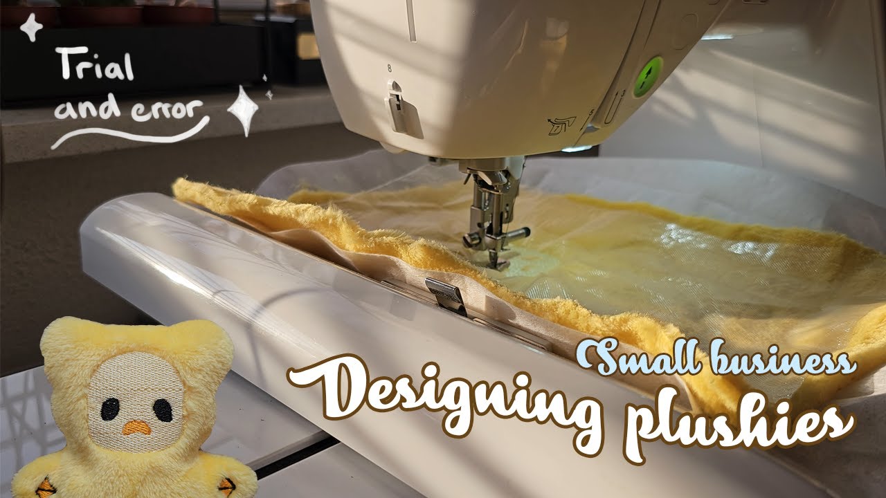 How I design Plushies for my Small Business | Embroidery Machine