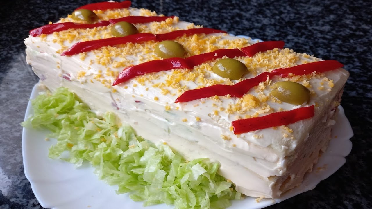 PASTEL FRIO DE ATÚN. Receta imprescindible para NAVIDAD. SENCILLO, ECONÓMICO y BUENÍSIMO.