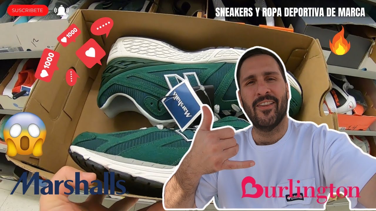 MARSHALLS y BURLINGTON 🤩 comparando tiendas de descuento encontre NEW BALANCE 1906R VERDES 🥹!#viral