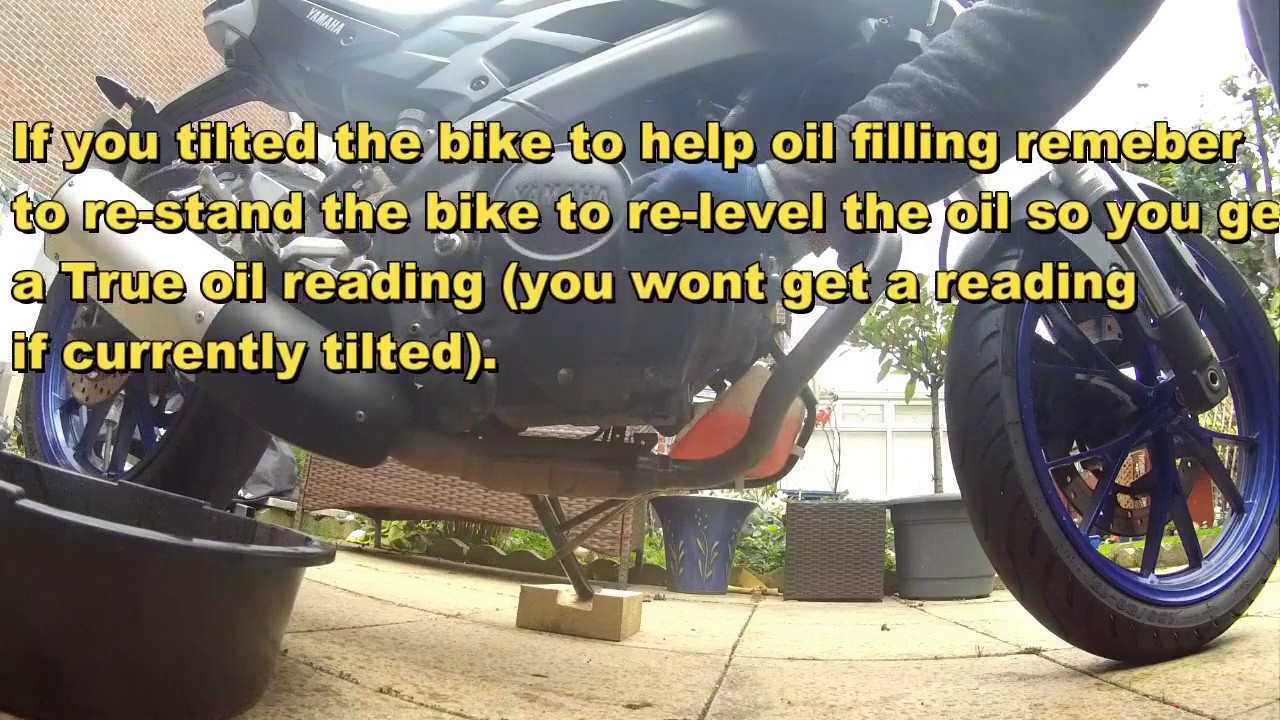 How to change oil on a MT-125
