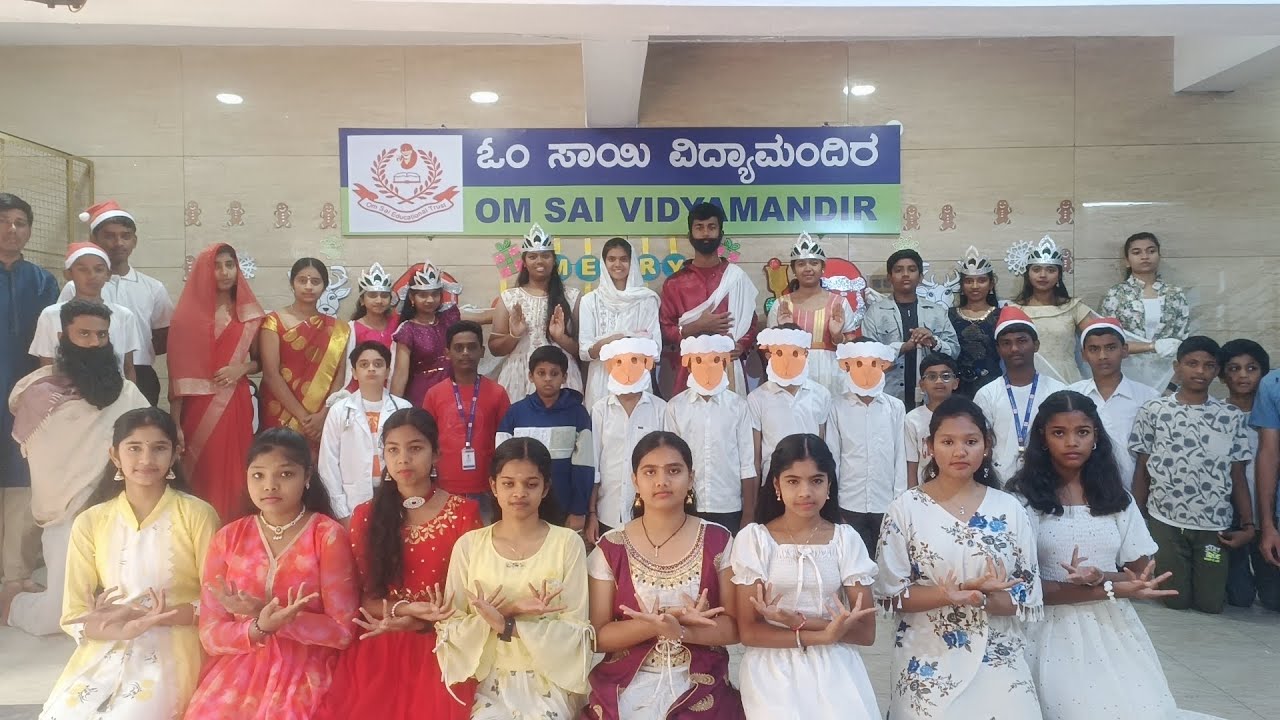Merry Christmas | Om Sai Vidyamandir 