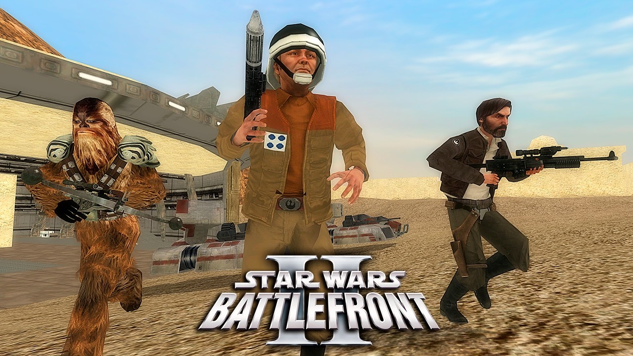 Star Wars Battlefront 2 (2005) - Tatooine - Rebels Side - Elite Squadron Map Pack