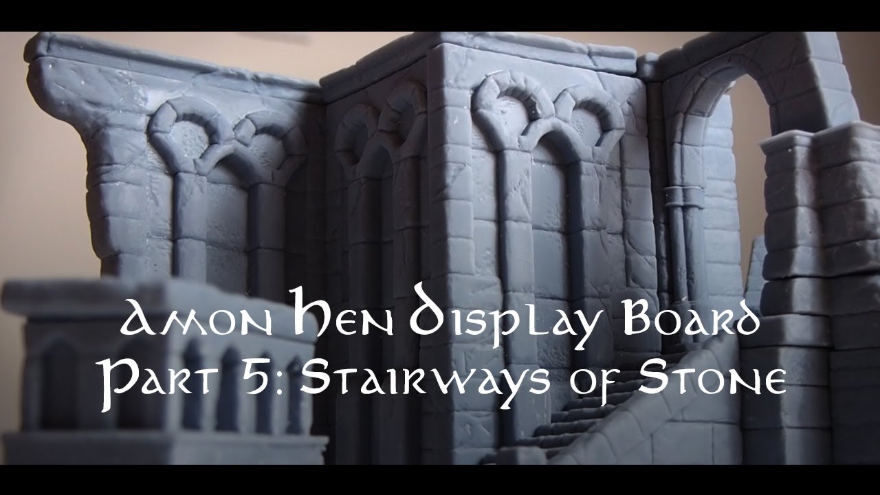 Amon Hen Display Board Build Part 5: Stairways of Stone