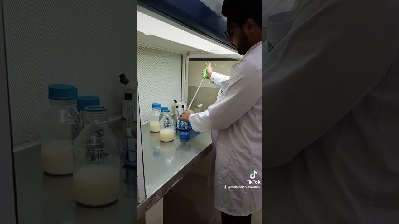 Milk Quality testing in laboratory