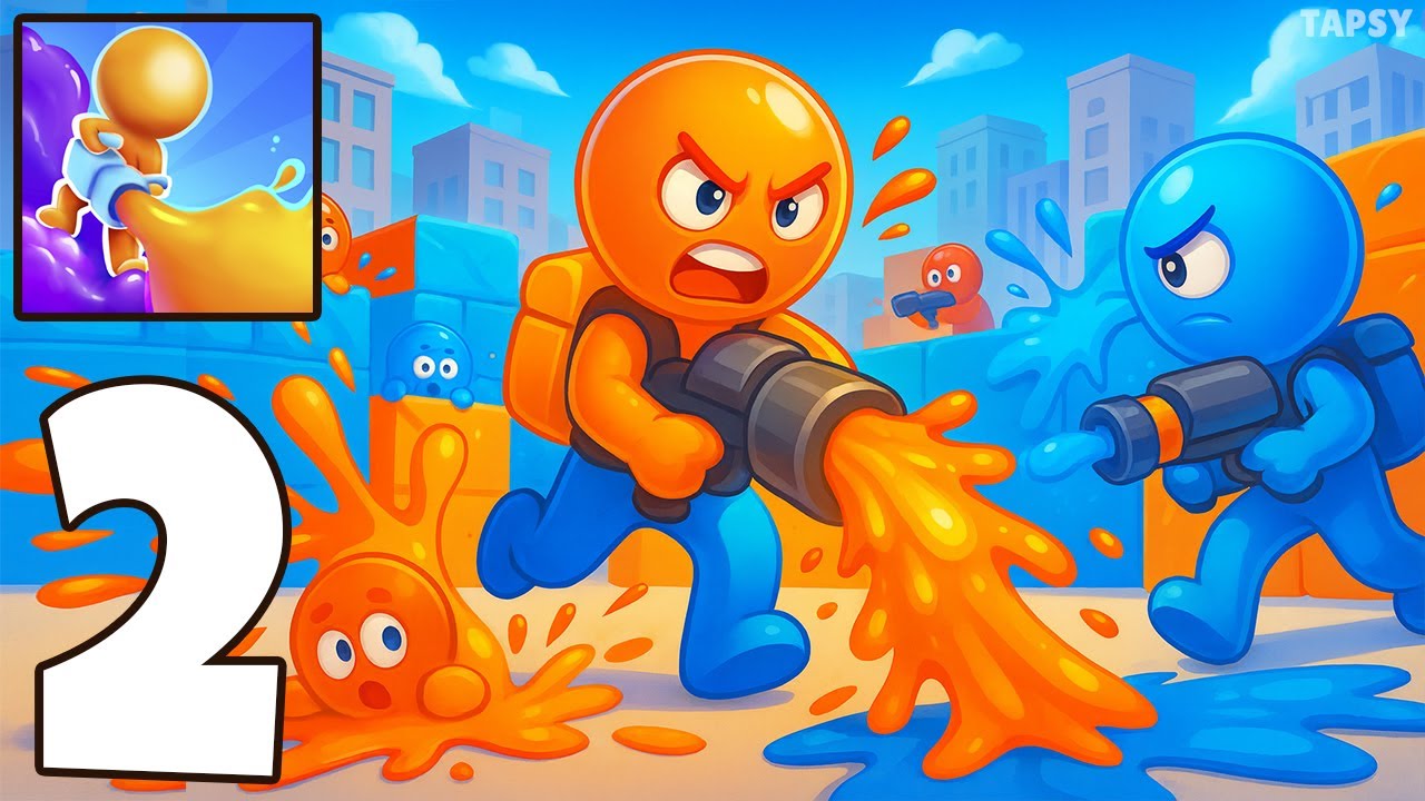 🎨Dye Hard Gameplay Walkthrough Part 2 – Paint the Battlefield! (Android,iOS)