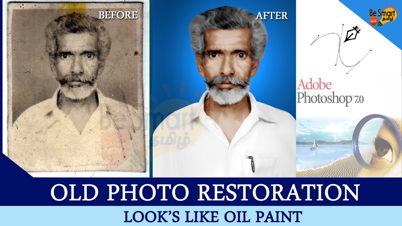 Old Photo Restoration  - Oil Paint
