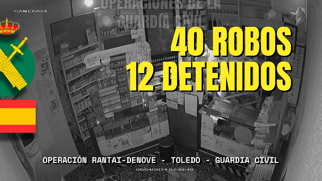 Desmantelada una banda de Toledo tras cometer más de 40 robos en estancos, bares y restaurantes