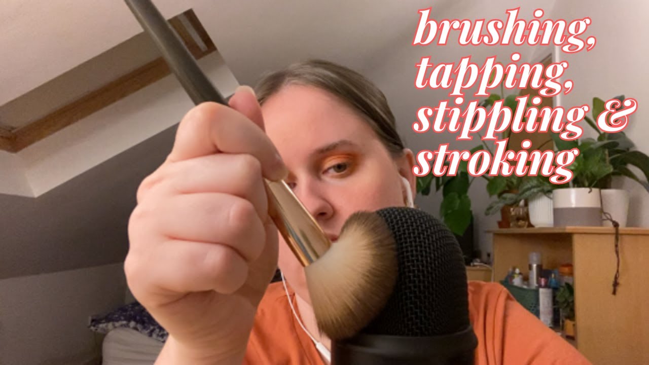 MIC tapping, stippling, brushing and stroking // binaural asmr
