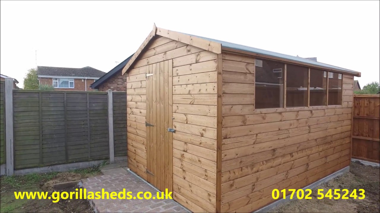 12 x 8 apex garden shed heavy duty