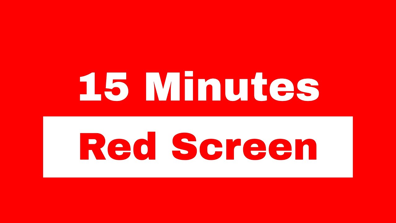 Bright Red Screen 15 Minutes | Ambient Display for TV | Relaxation | Full HD