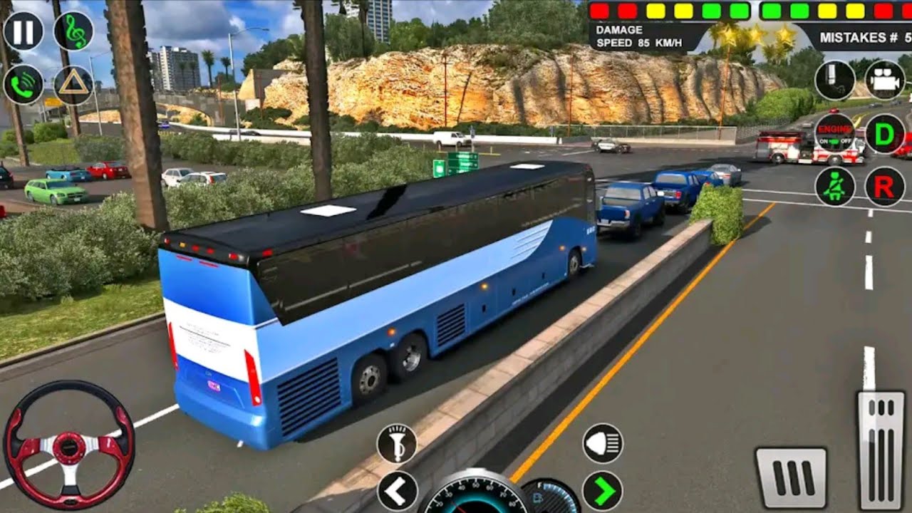 Bus Simulator 3D | Indian Coach Bus Driving | Herons Games