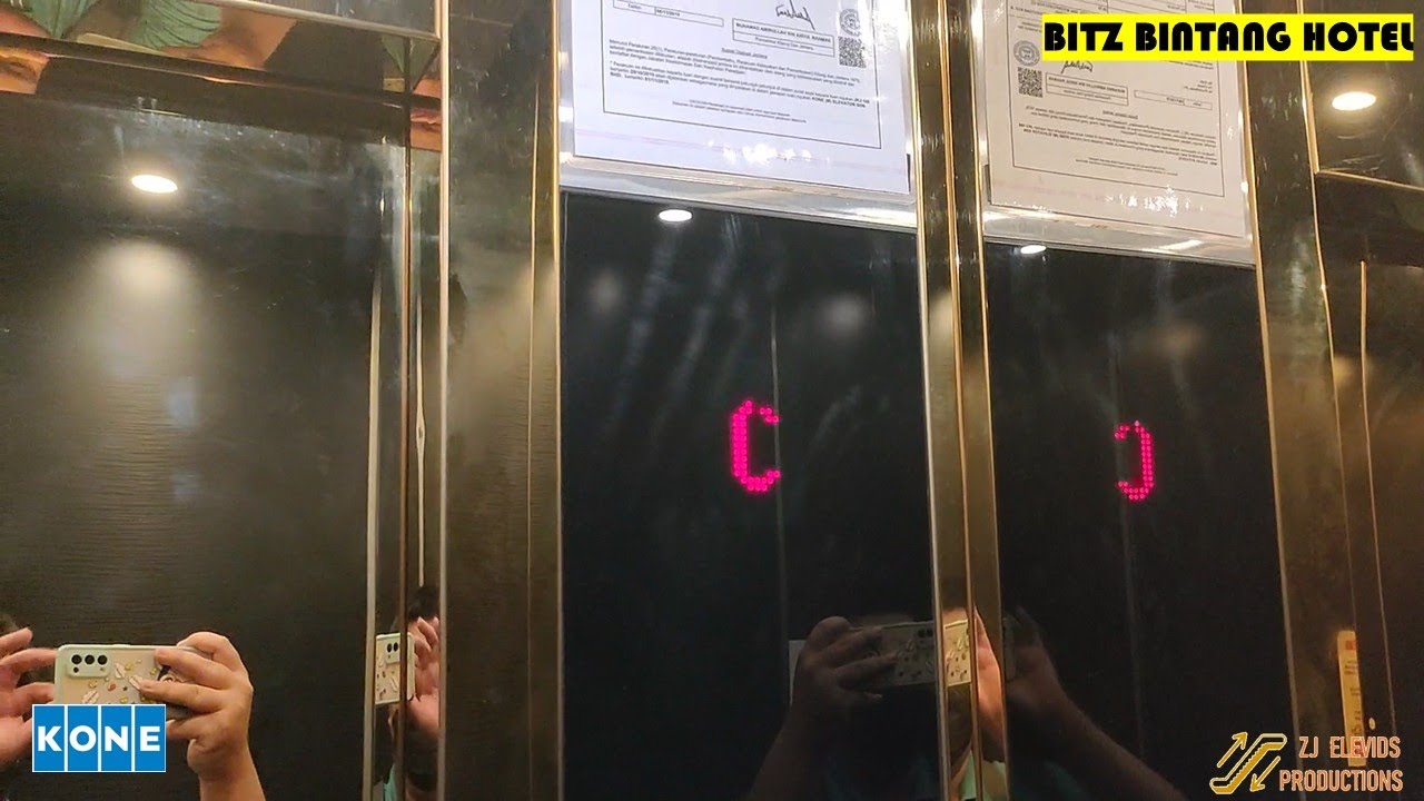 KONE Elevator at Bitz Bintang Hotel, Bukit Bintang, Kuala Lumpur, Malaysia.