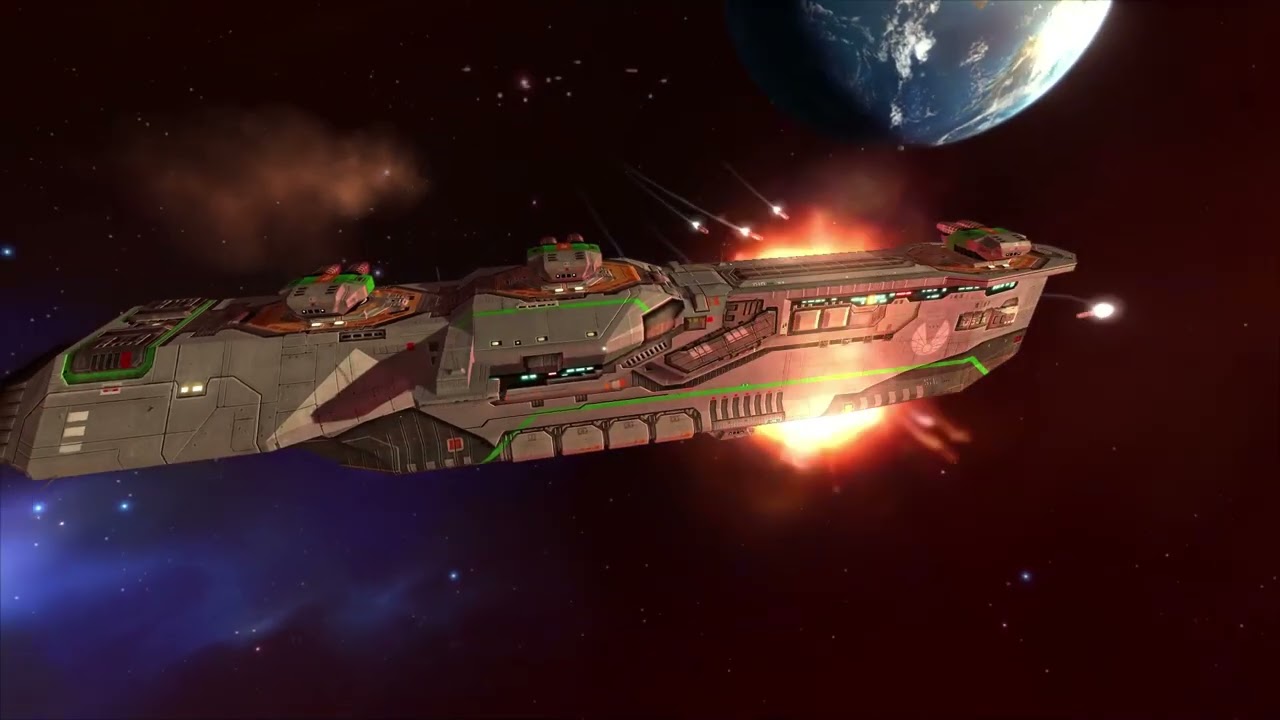 Homeworld Remastered - 10 Torpedo Frigates VS 2 Destroyers