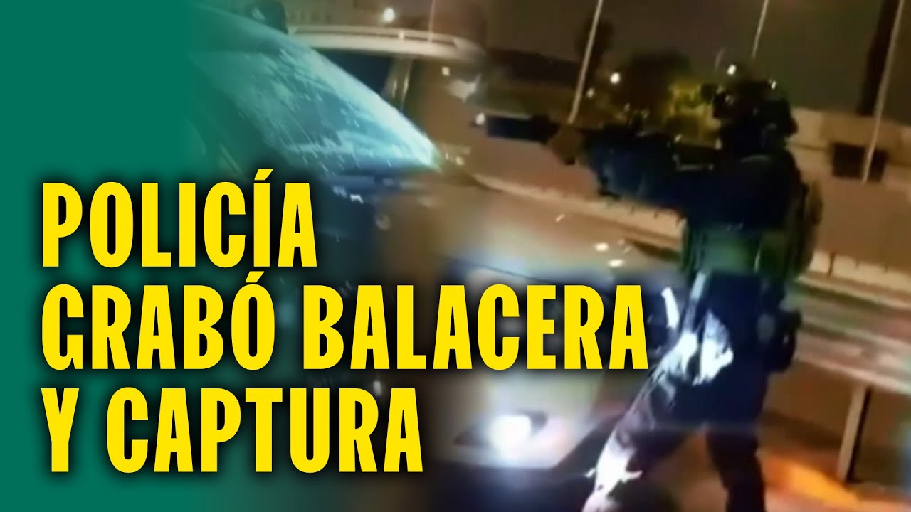 ¡Impactantes imágenes! Cámara gopro de policía grabó los detalles de balacera contra delincuentes