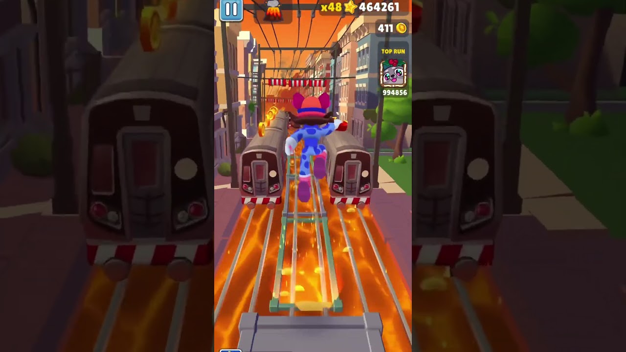 Subway Surfers Floor Is Lava Challenge 🌋#shorts #subwaysurfers #gaming
