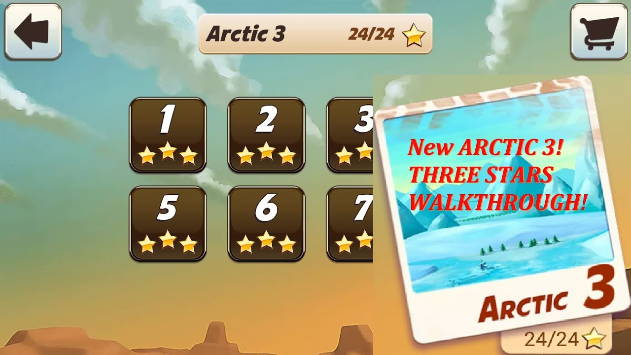 New Levels - ARCTIC 3, Three Stars Walkthrough - Normal Bike