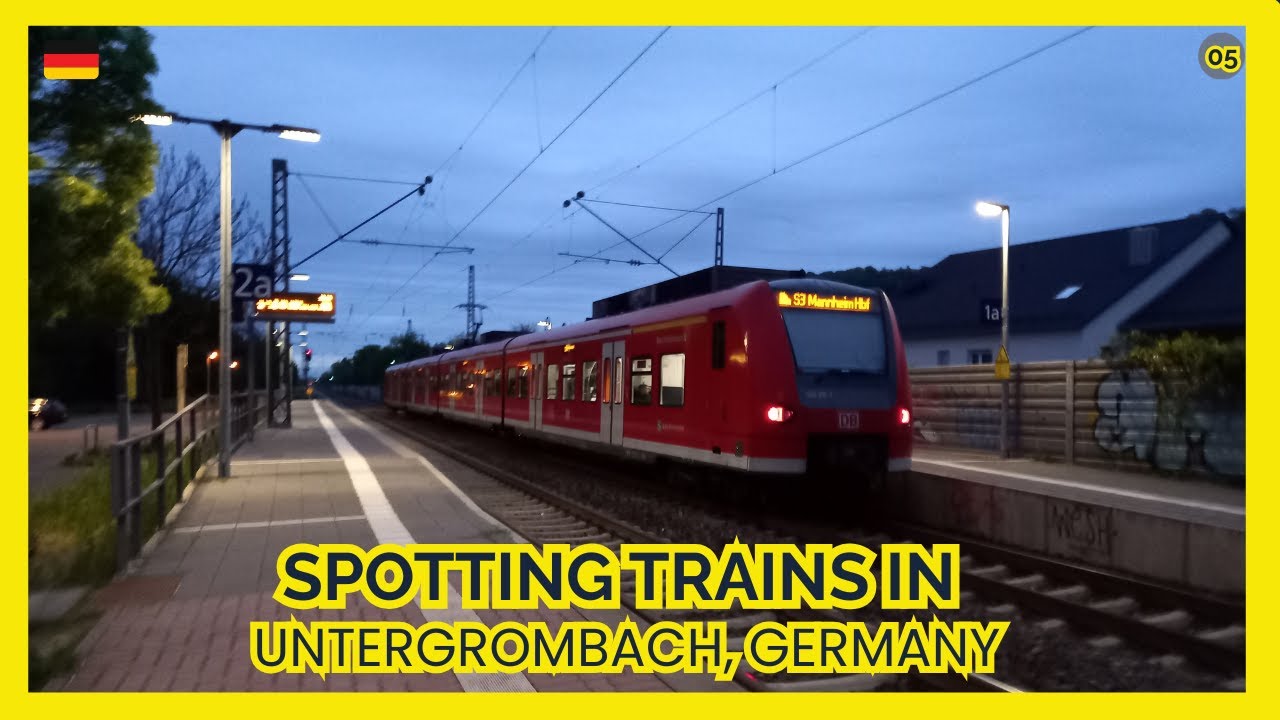 TRAINSPOTTING | 10 Minutes of Untergrombach Bahnhof Trainspotting