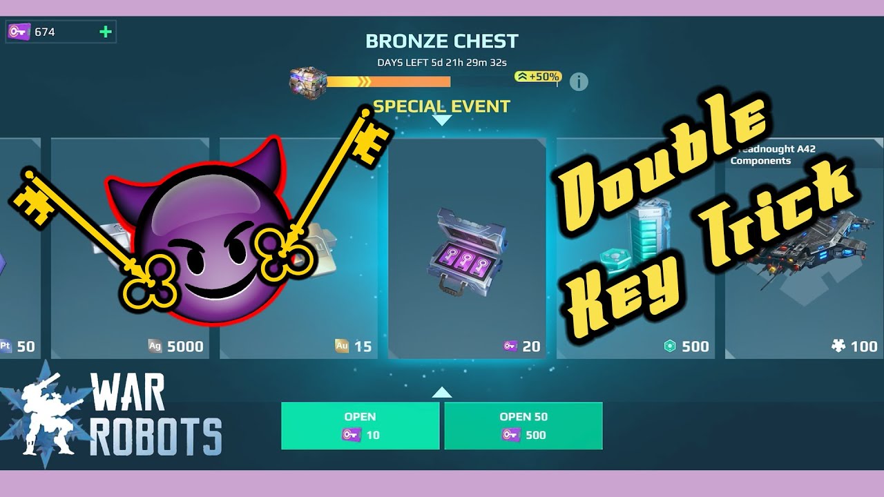 How to charge SUPER CHEST FAST - War Robots TRICK