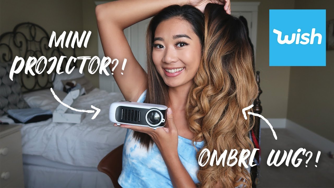 REVIEWING RANDOM THINGS OFF WISH 2020 (Tech, Beauty, A Wig?!)