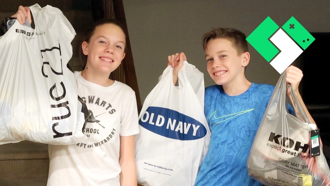 Back to School Clothes Shopping 2018 | Clintus.tv