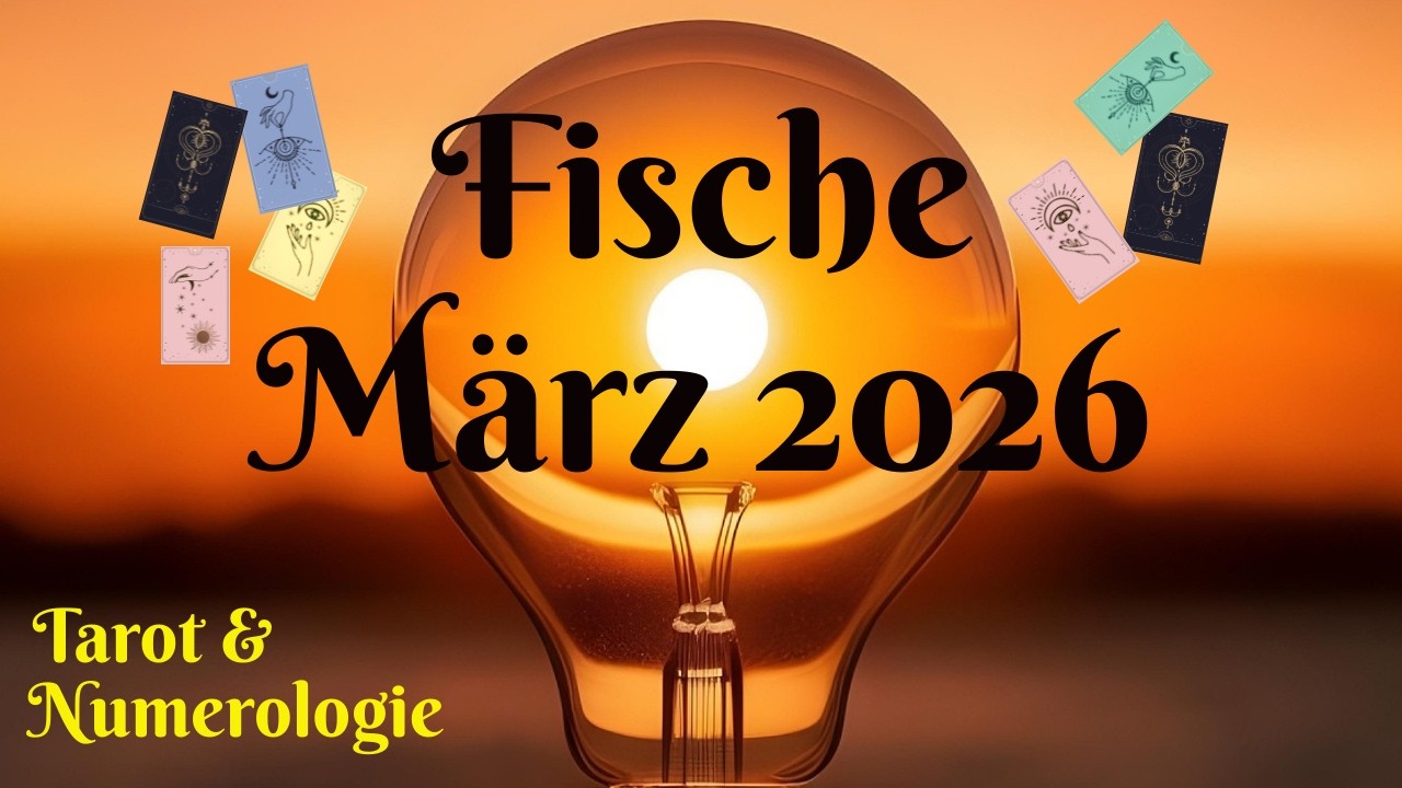 Fische ♓️  - Sonne, Mond und Aszendent: Tendenzen / Impulse für März 2026 / Tarot
