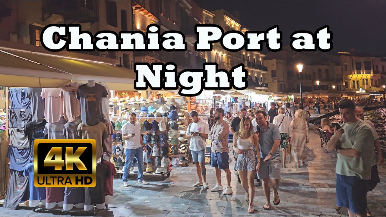 Saturday Night Vibe at Chania Port | Crete Nightlife Experience walking tour
