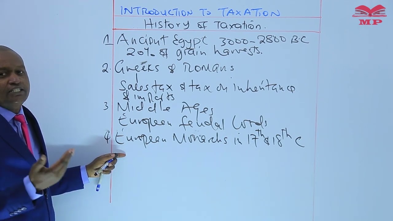 History of Taxation