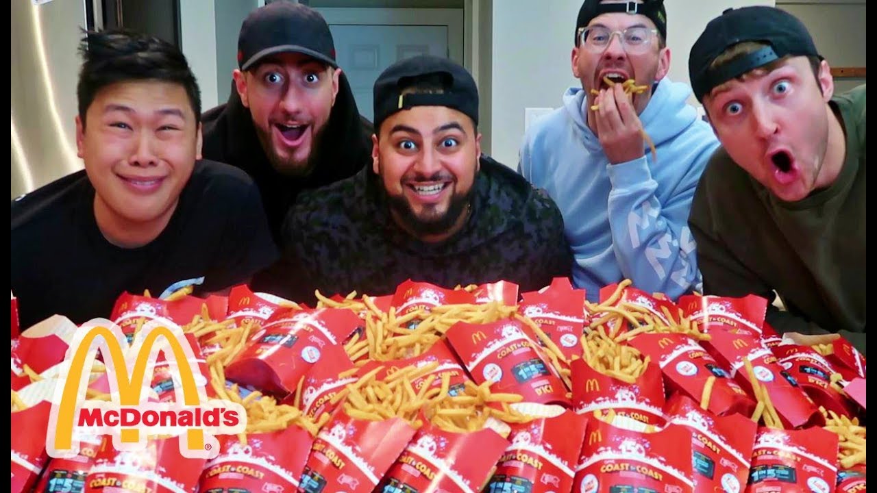 EPIC 100 McDONALD'S FRENCH FRIES CHALLENGE!!