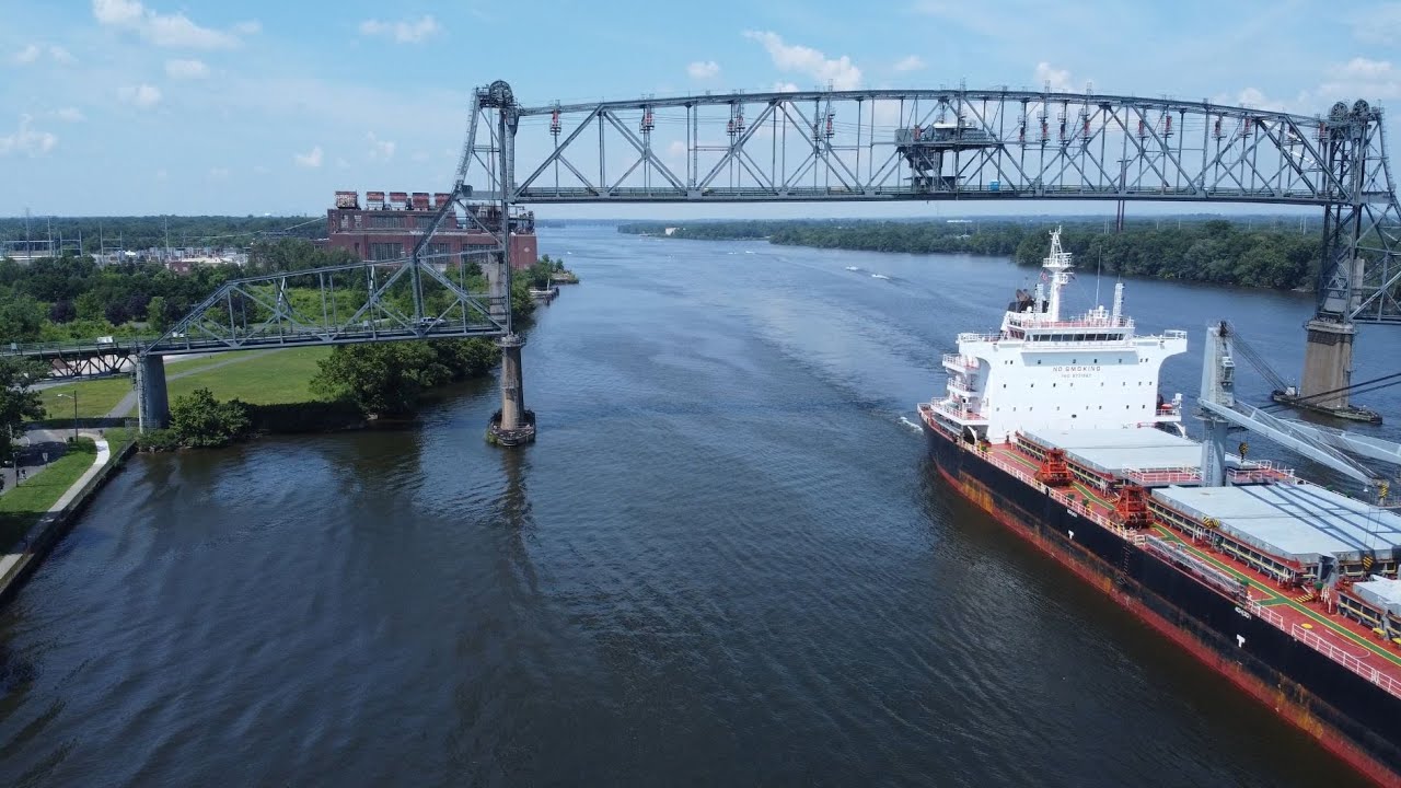 Burlington Bristol Bridge by drone
