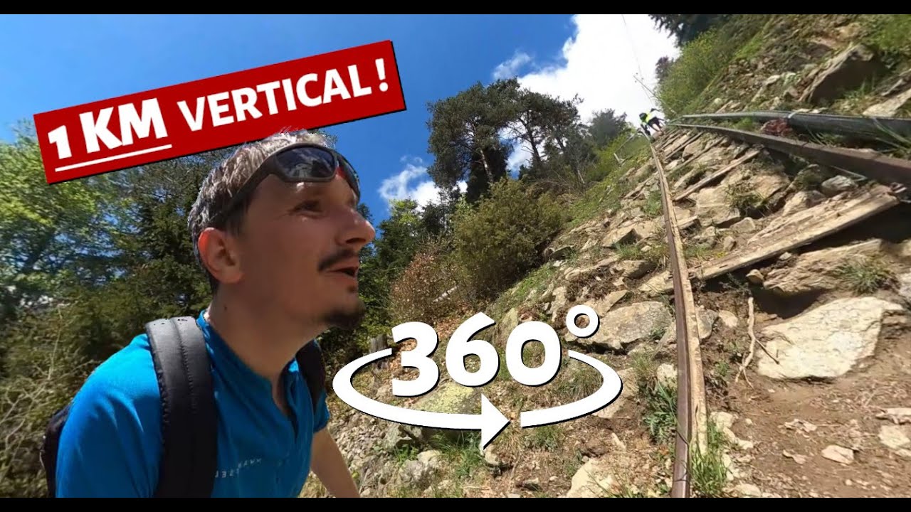 Kilomètre Vertical de Fully, parcours complet [360° 4K] 🇨🇭