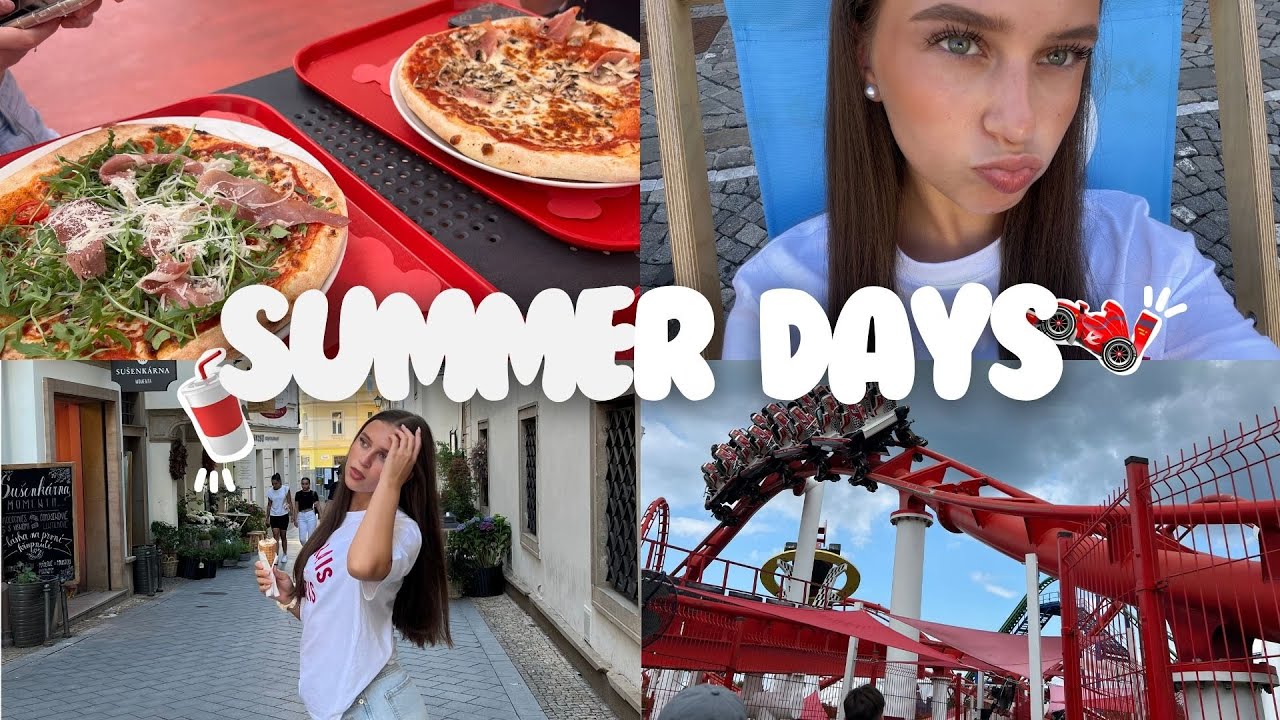 LETNÍ DNY - (Energylandia, yogurt bowls, workout routine, Brno, haul)