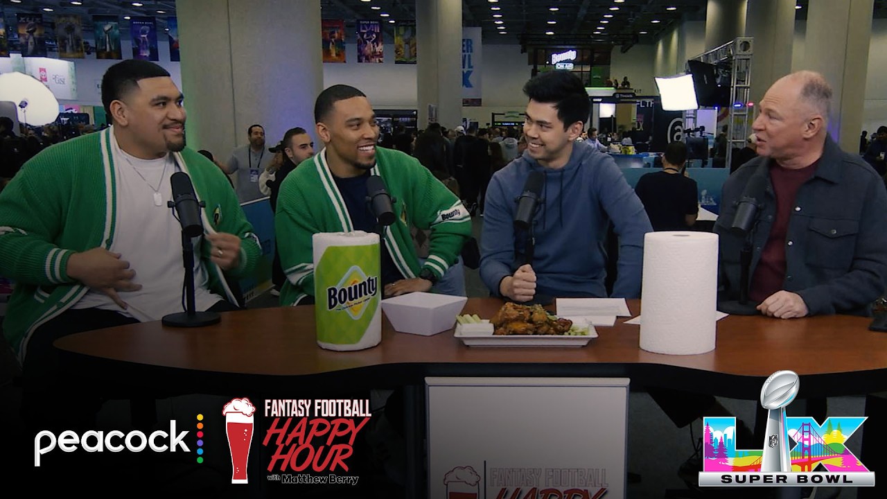 Lions' Amon-Ra St. Brown, Penei Sewell analyze SB LX | Fantasy Football Happy Hour | NFL on NBC