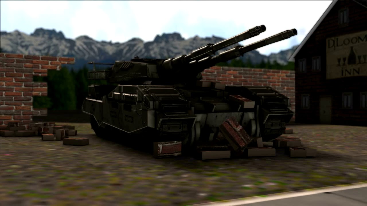 3D Modelling M61A5 Semovente MBT-Animation