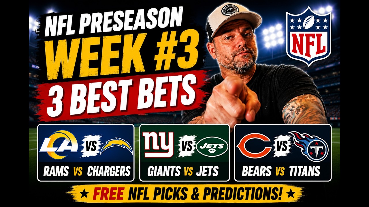 Лучшие ставки на 3-ю неделю предсезонки NFL | 3 бесплатных прогноза и ставки на NFL