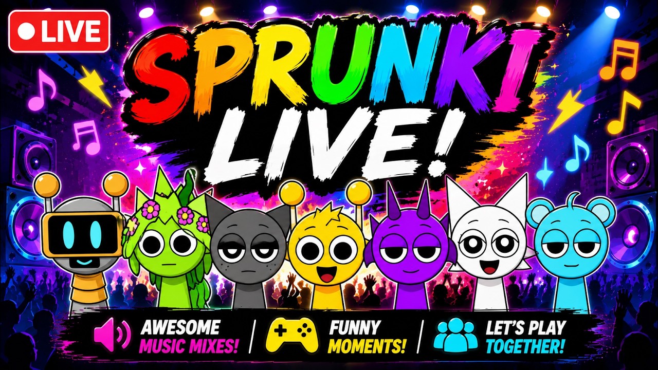 🚀 SPRUNKI LIVE NOW | Non-Stop Music Challenge