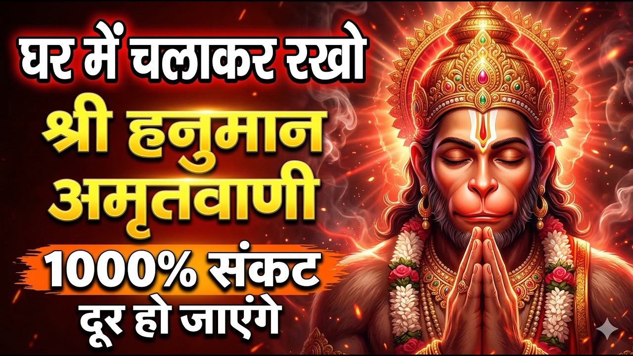 Video: Hanuman Chalisa | श्री हनुमान चालीसा | Jay Hanuman Gyan Gun Sagar | Bhakti Bhajan
