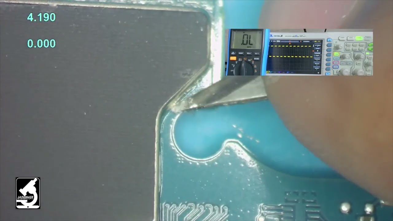 SAMSUNG NO ENCIENDE A02 EN CORTO CONSUMO 0.050