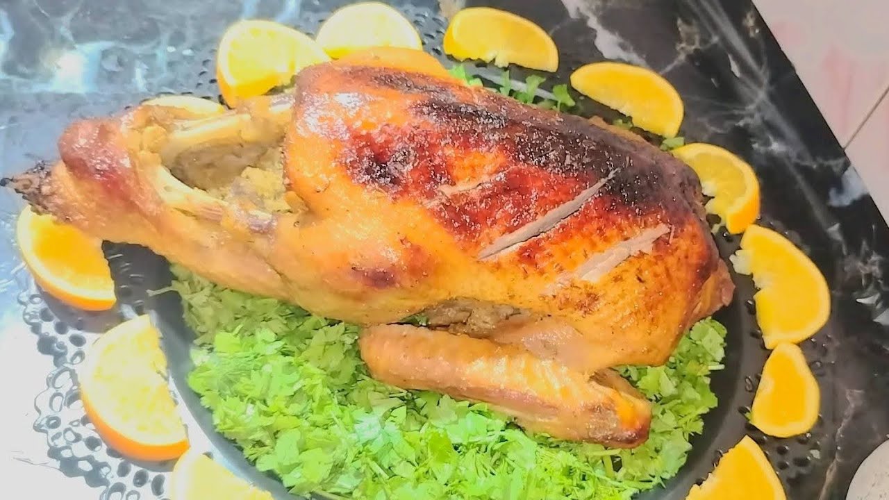 اسهل طريقه لبط العزومات والاعياد تصدقي طول عمرنا كنا بنعمله غلط يستحق الترند البط بالبرتقال بطريقه ج