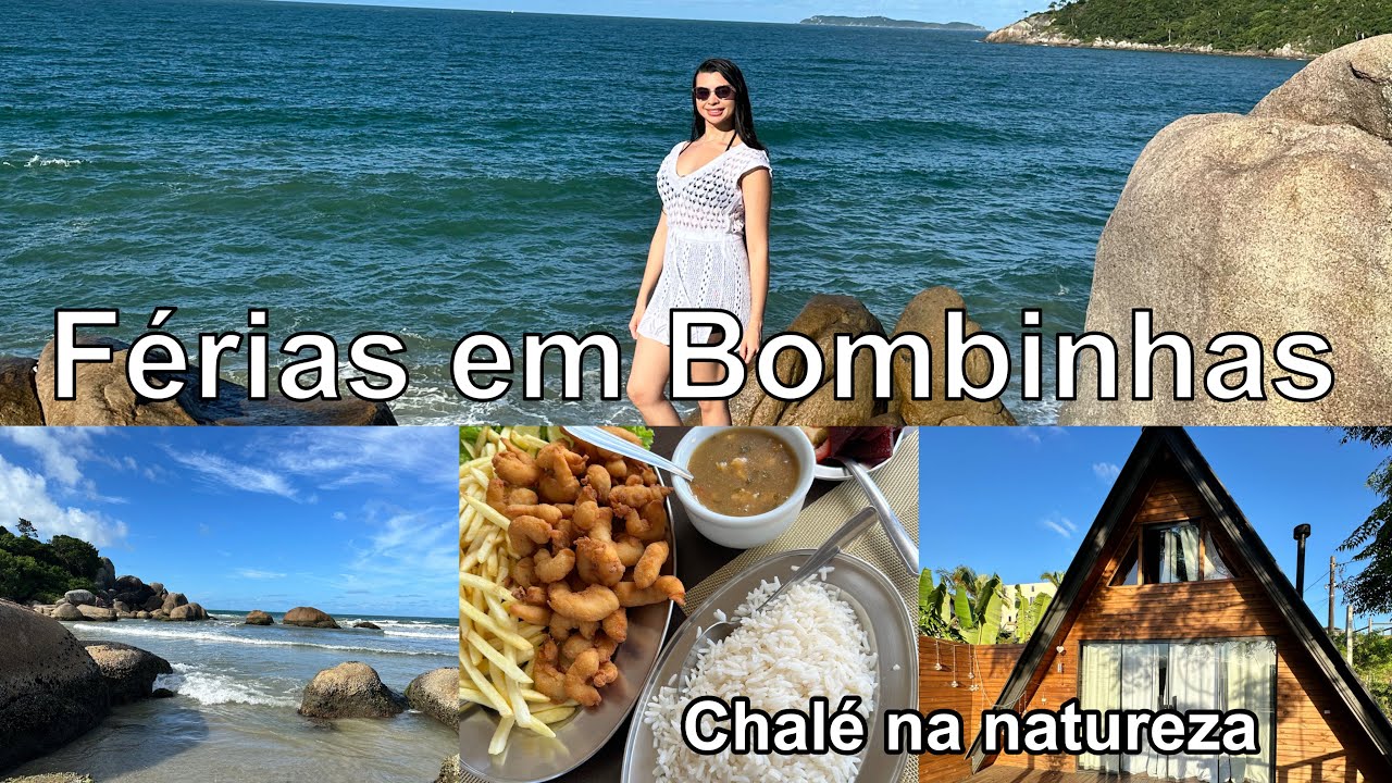 FÉRIAS EM BOMBINHAS FOMOS CONHECER a PRAIA CONCEIÇÃO e ALUGAMOS UM CHALÉ no MEIO da NATUREZA ❤️