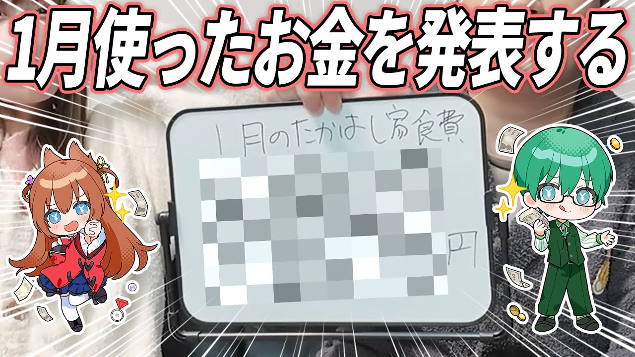 【支出】新婚1か月、たかはし家の出費を発表します！