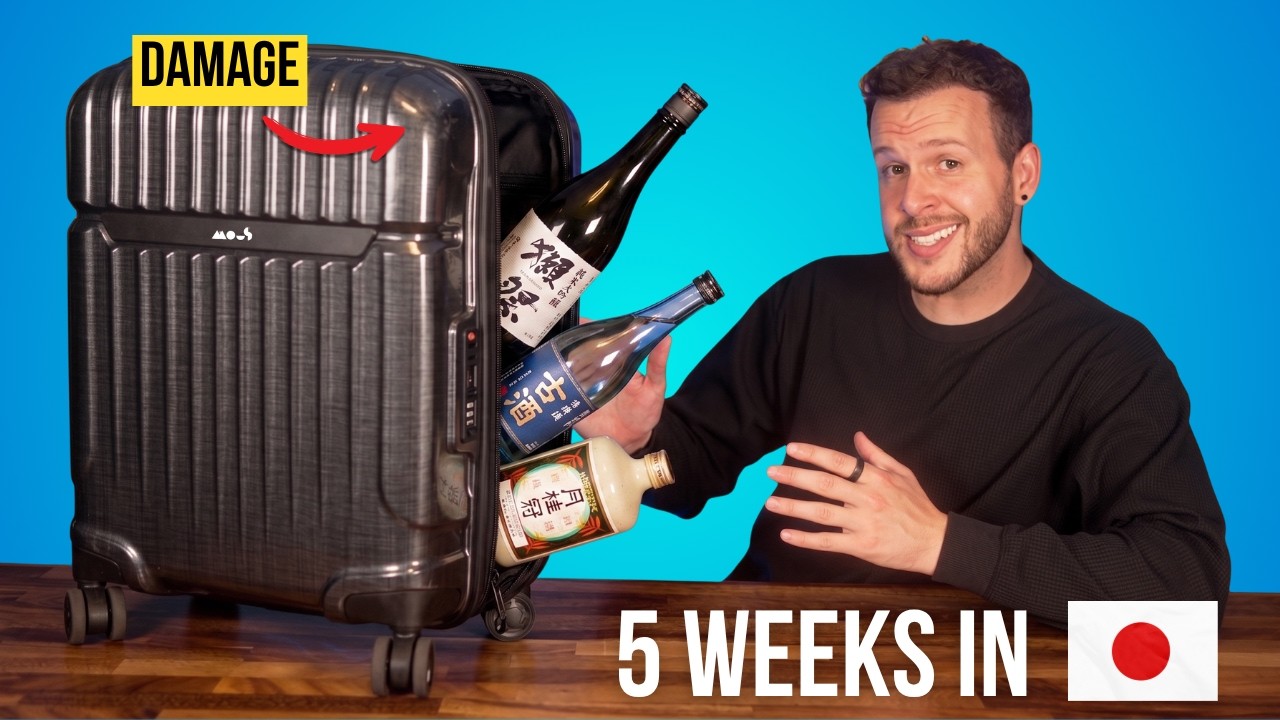 Wypr&oacute;bowałem bagaż Mous Luggage przez 5 tygodni w Japonii. Oto, co NAPRAWDĘ się wydarzyło.