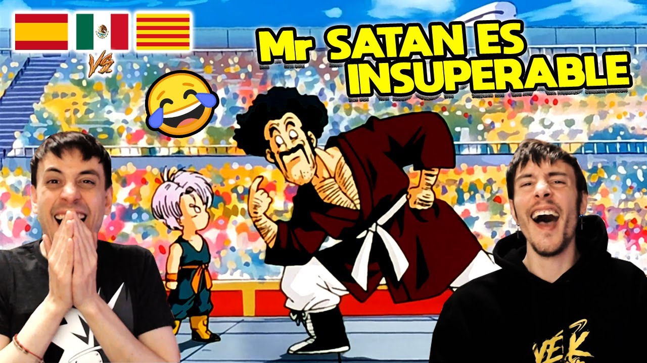ESPAÑOLES REACCIONAN A DRAGON BALL LATINO VS ESPAÑOL 💥TRUNKS LE DA UN GOLPE A MR SATAN💥