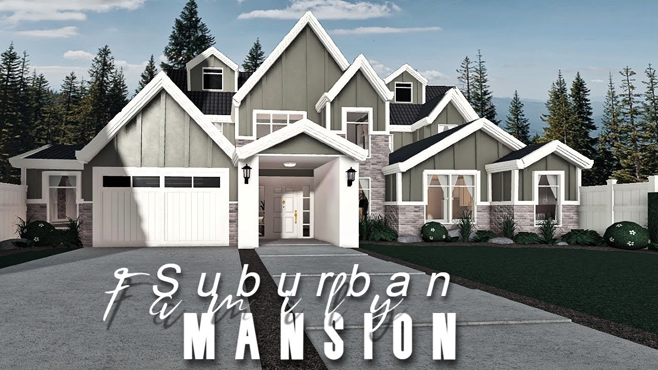 Suburban Family Mansion| Roblox Bloxburg | No Large Plot