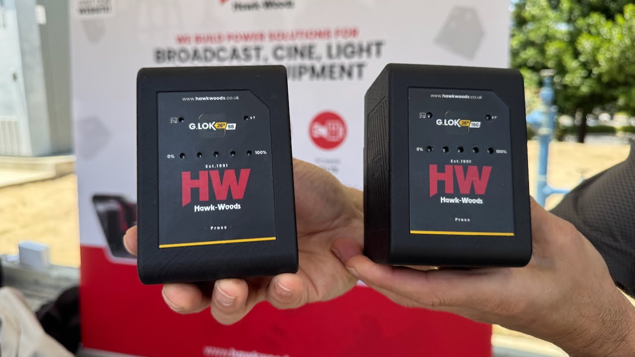 Hawk-Woods G-Lok Mini Gold Mount Batteries First Look at Cine Gear 2025