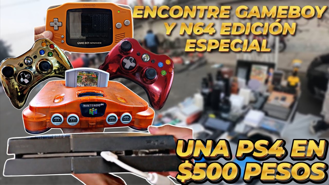 UNA PS4 en $500 pesos en tianguis Gameboy y N64 Especial Chachareando Videojuegos Controles Xbox 360