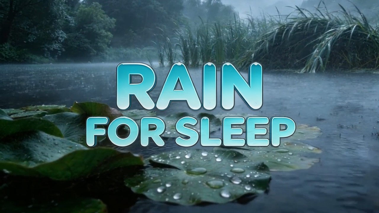 Village Pond Thunderstorm Rain Sounds for Sleep | Relaxing Rain Ambience (60 Minutes)